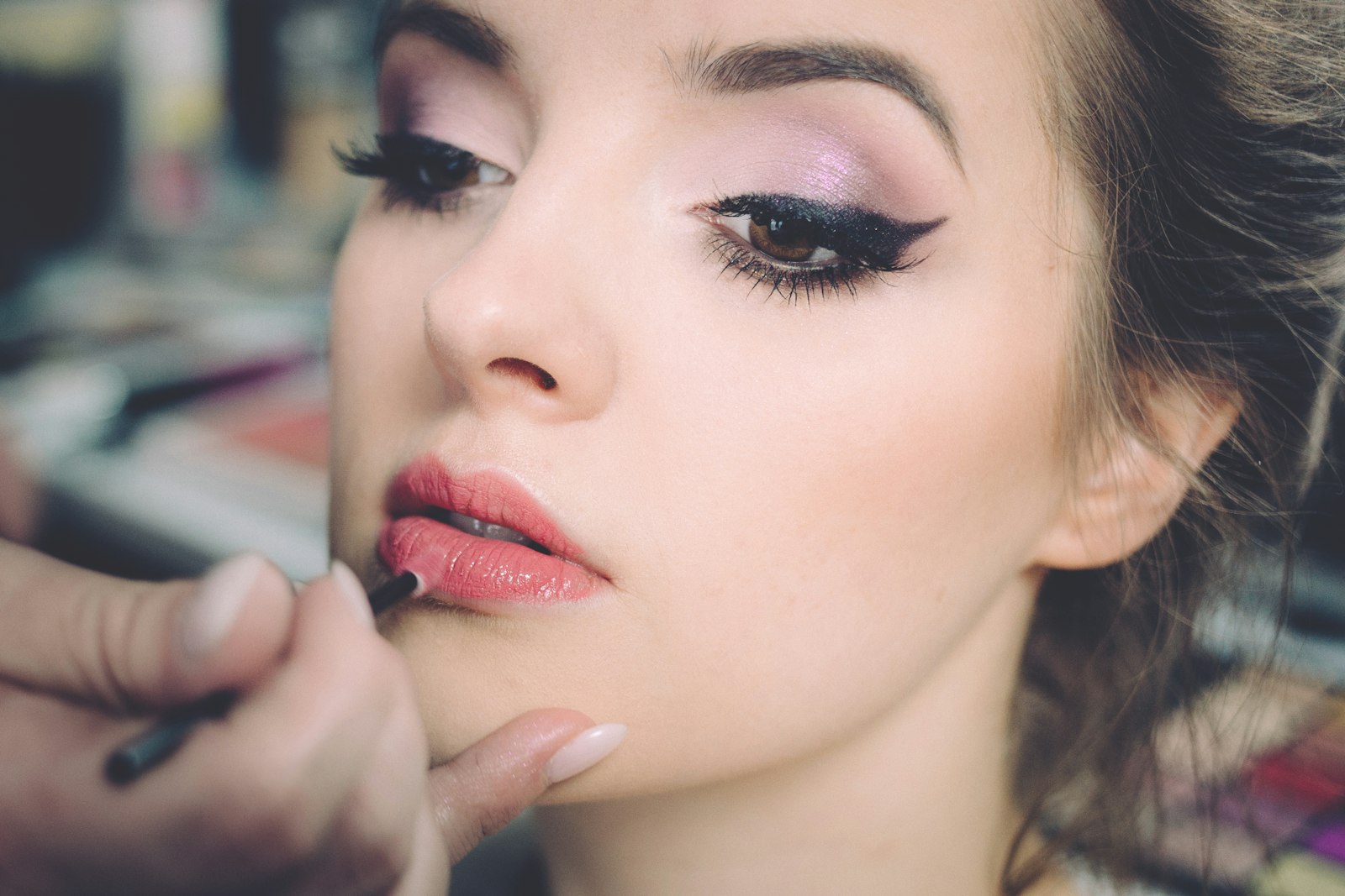 Permanent Make-up — Detailaufnahme Lippen